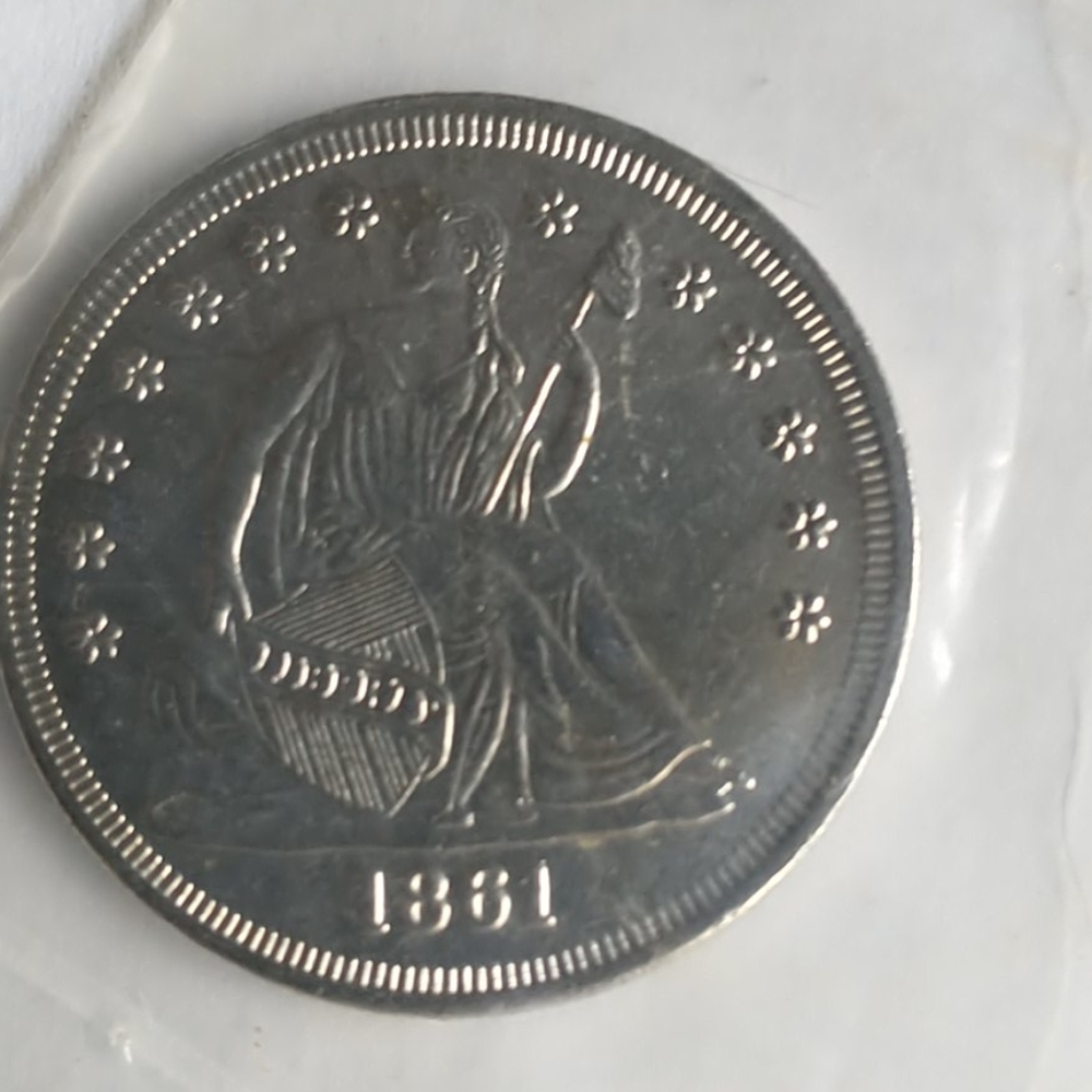 2 reproduction US Half dollars,1861